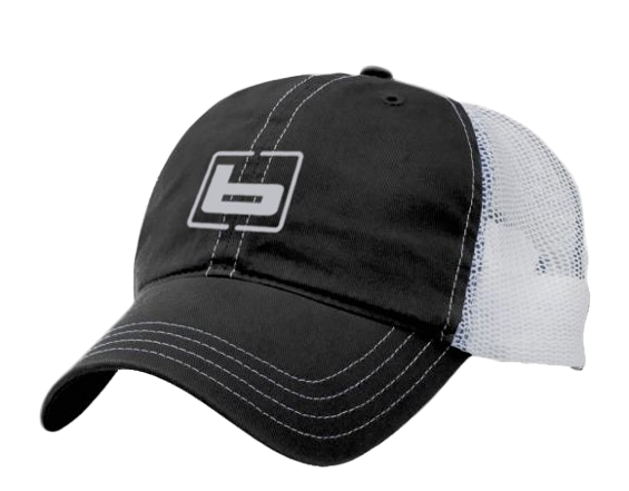 Banded Chino Twill Cap-Black/White