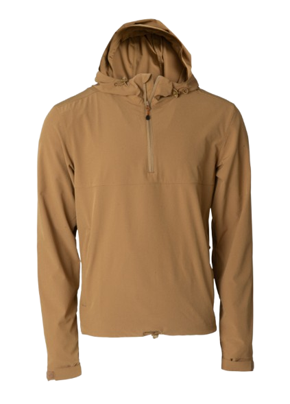 Banded Daybreaker Hooded Pullover-Bark