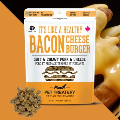It's Like A Healthy Bacon Cheeseburger: Pork &amp; Cheese Soft Dog Treats