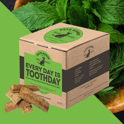 Every Day is Toothday! Mint &amp; Parsley Large Dog Biscuit Treats 2lb