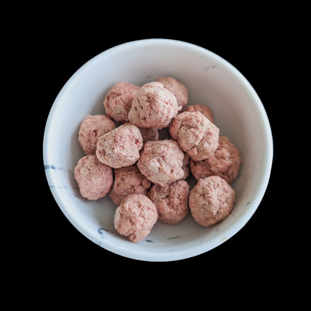 Freeze Dried Mini Rabbit Meatballs