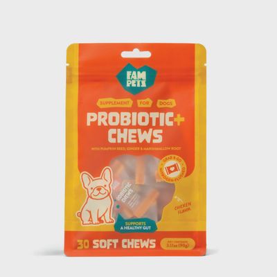 Probiotic+ Soft Chews for Dogs - Digestive Support, Gut Health