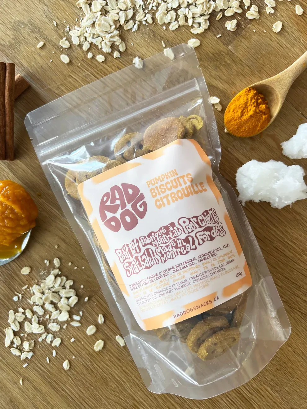 Rad Dog Pumpkin Biscuits Citrouille
