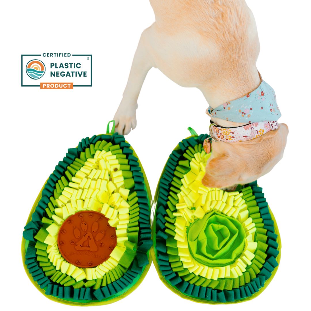 Delicious Avocado™ Anti-Bite Snuffle Mat |Level 3 Puzzle Mat