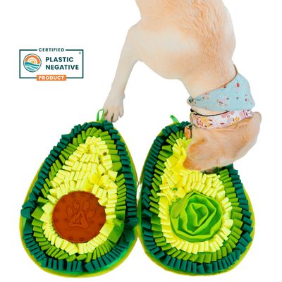 Delicious Avocado™ Anti-Bite Snuffle Mat |Level 3 Puzzle Mat