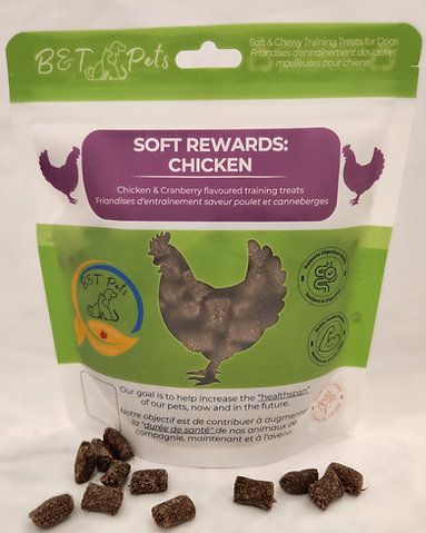 B&amp;T Soft Training Treats, flavour: Chicken and Cranberry, weight: 200g
