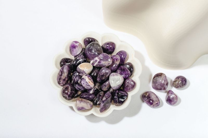 Chevron Amethyst Tumble