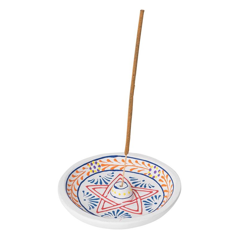 Clay Incense Holder - Pentacle