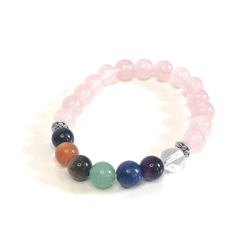 Rose Quartz Chakra Bracelet