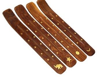 Incense Holder - Wooden with Elephant