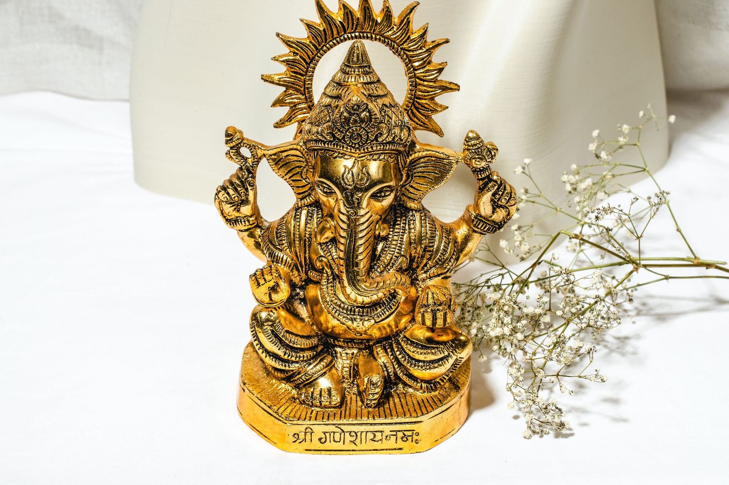 Gold Ganesha Statue