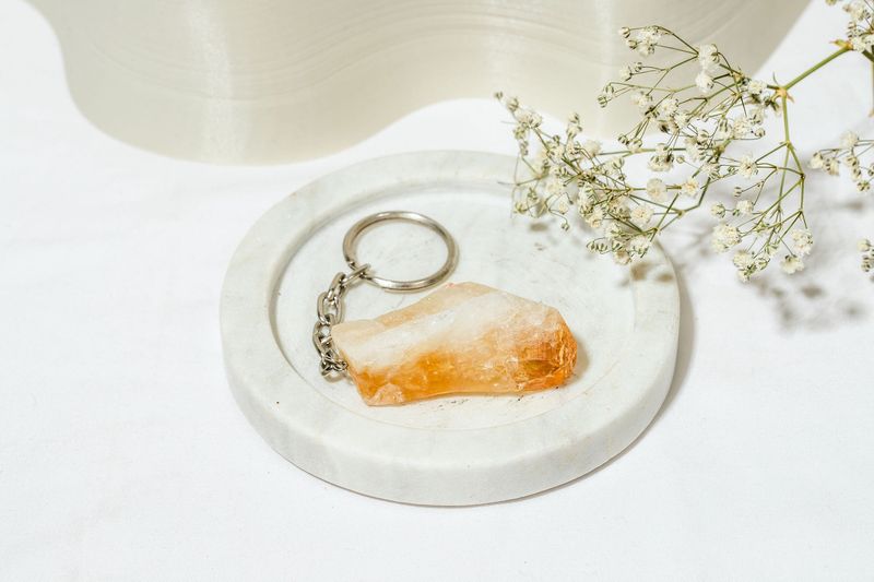 Citrine Key Ring