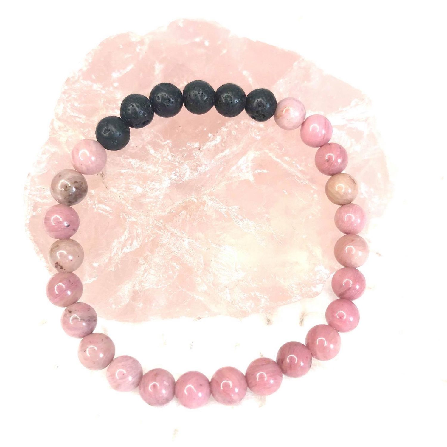 Rhodochrosite Diffuser Bracelet