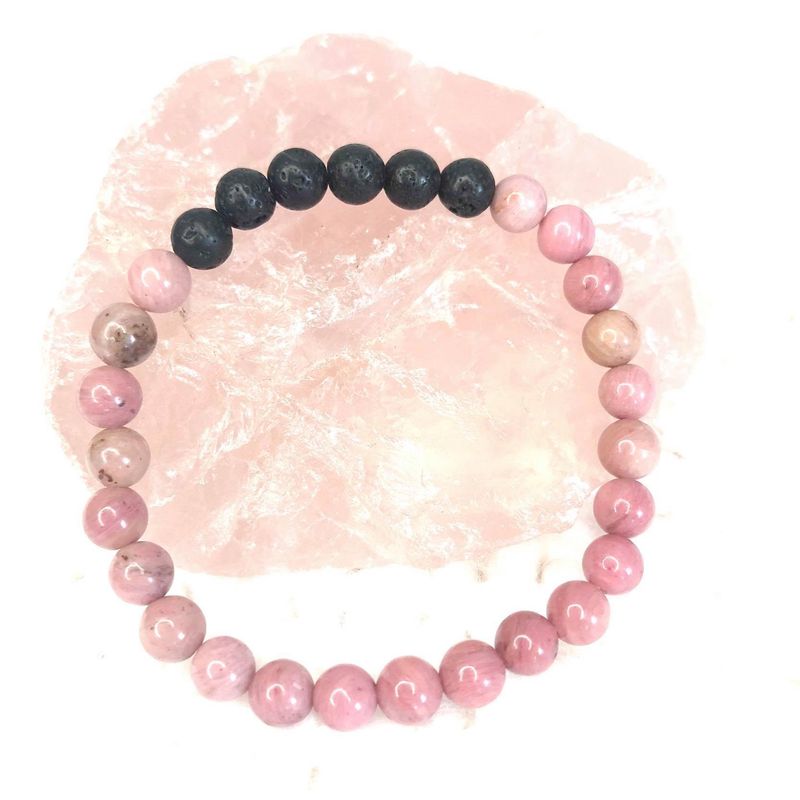 Rhodochrosite Diffuser Bracelet
