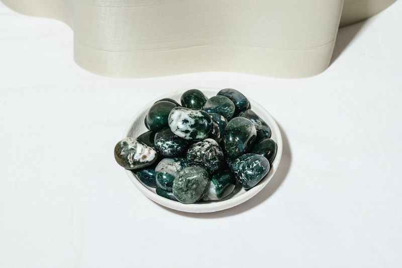 Moss Agate Tumble