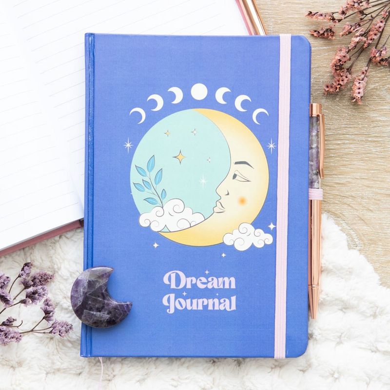Dream Journal with Amethyst Crystal Pen