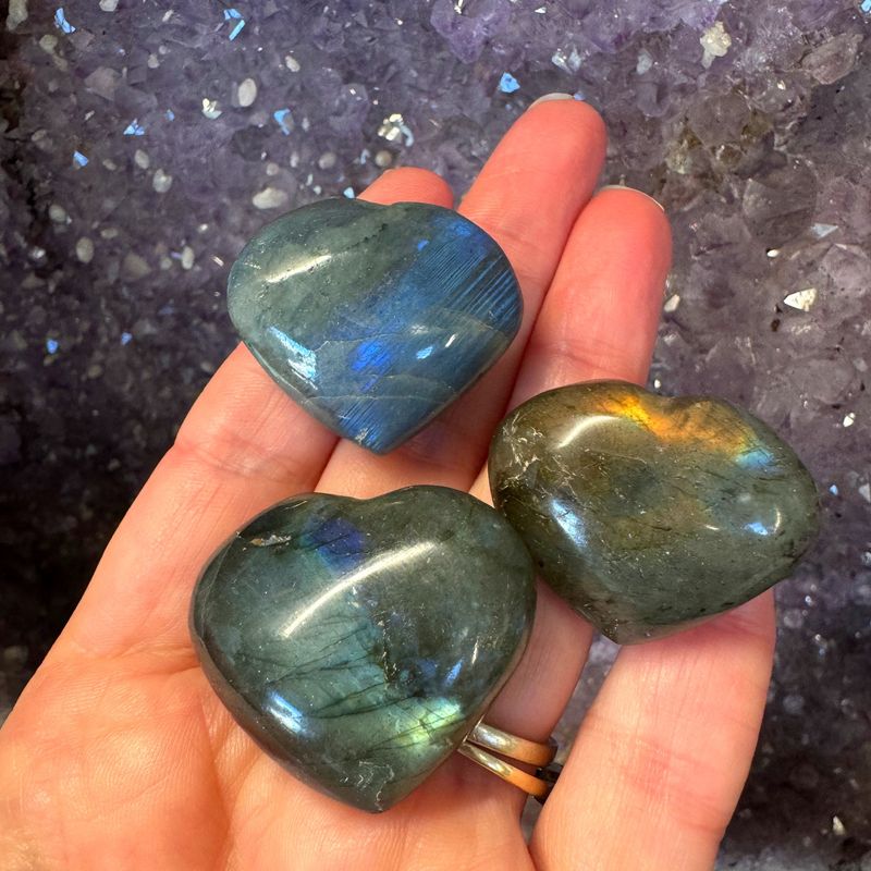 Labradorite Heart - small