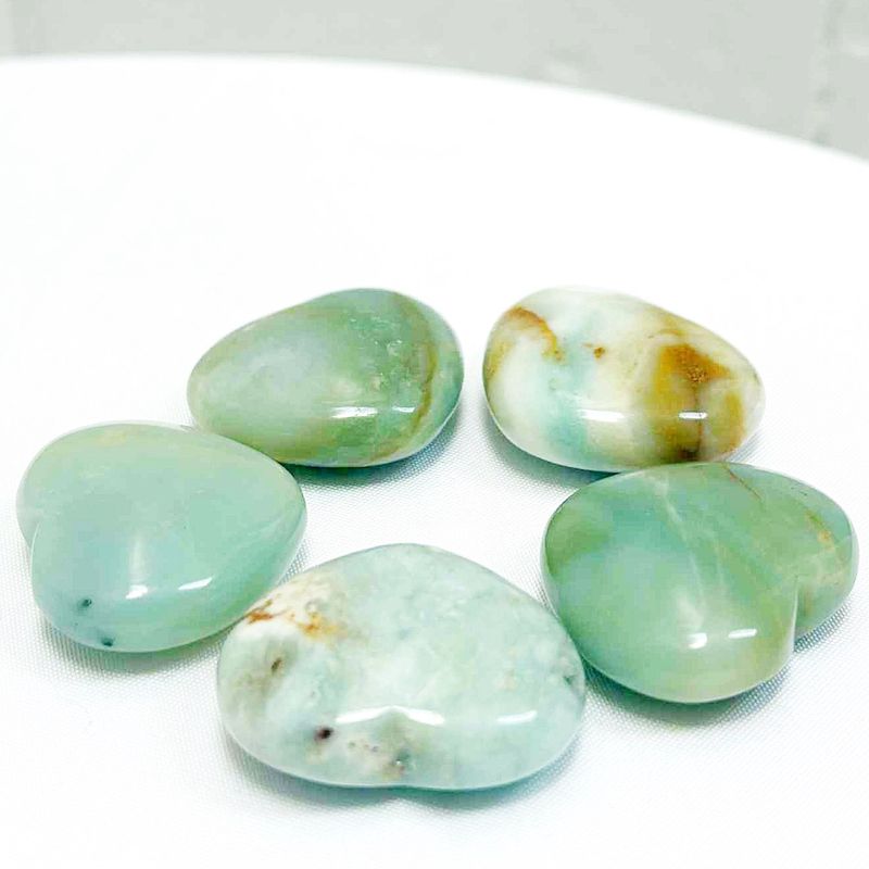 Amazonite Hearts