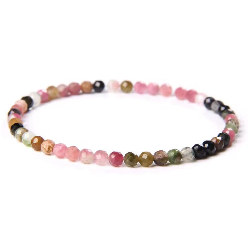 Rainbow Tourmaline Faceted Bracelet
