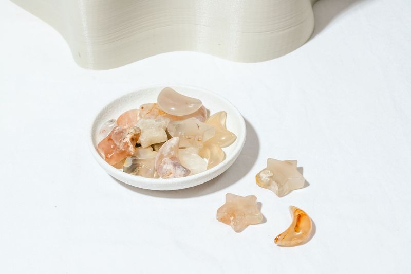 Sakura Agate Stars &amp; Moons