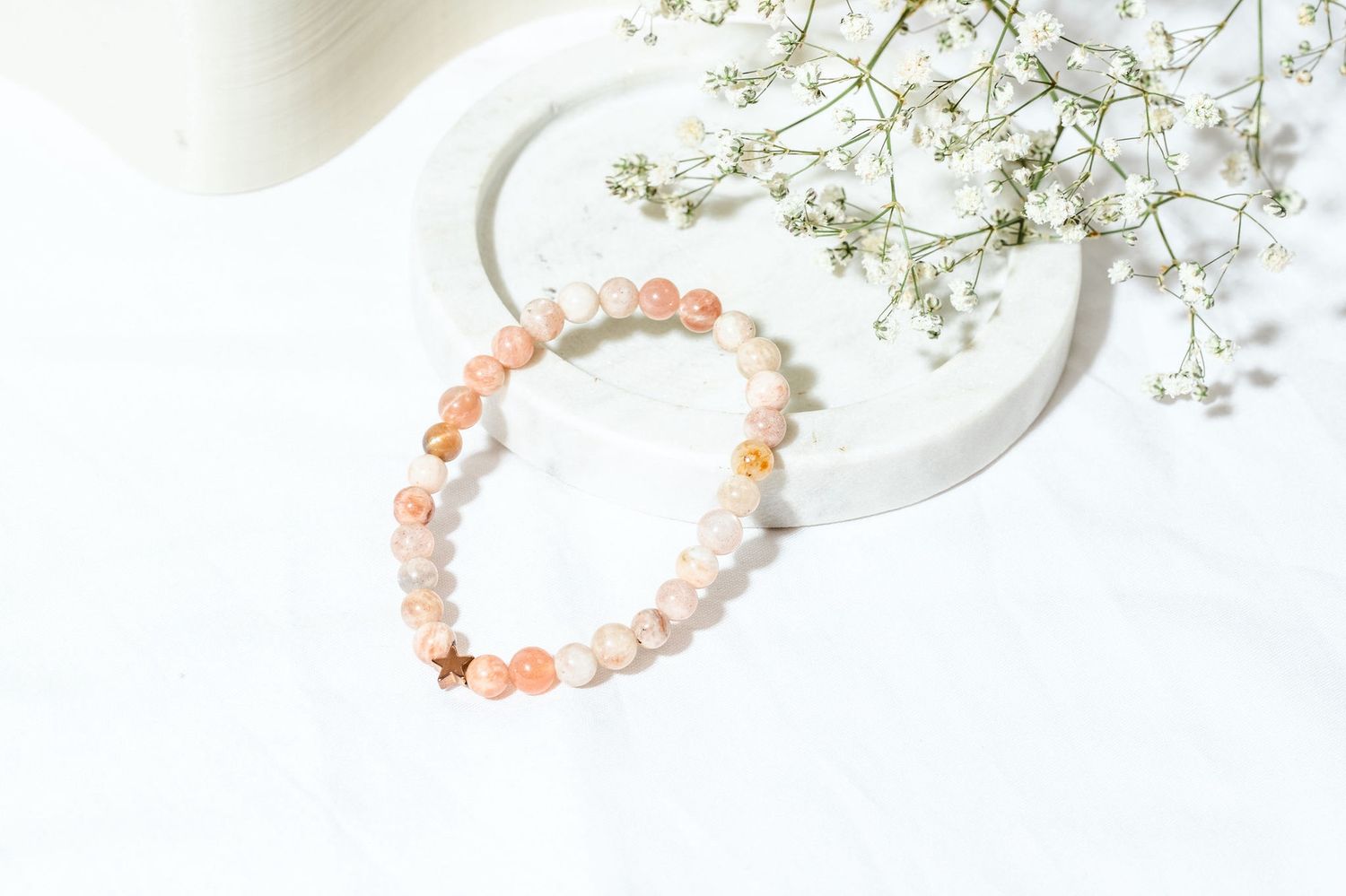 Sunstone &amp; Copper Star Bracelet