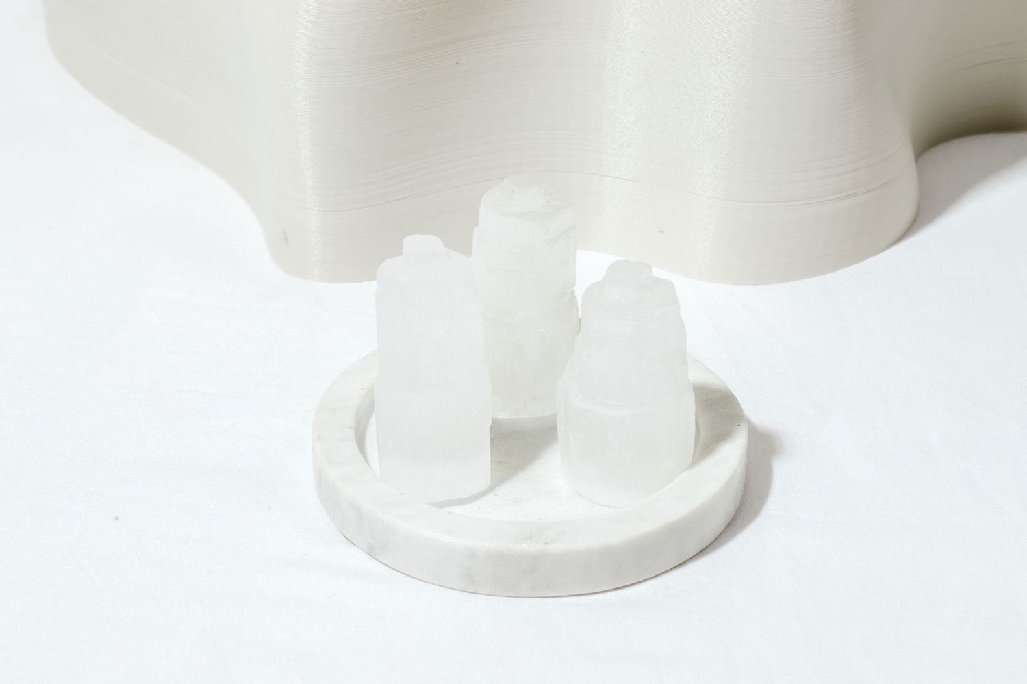 Selenite Rough Tower, Size: Mini Approx 6cms