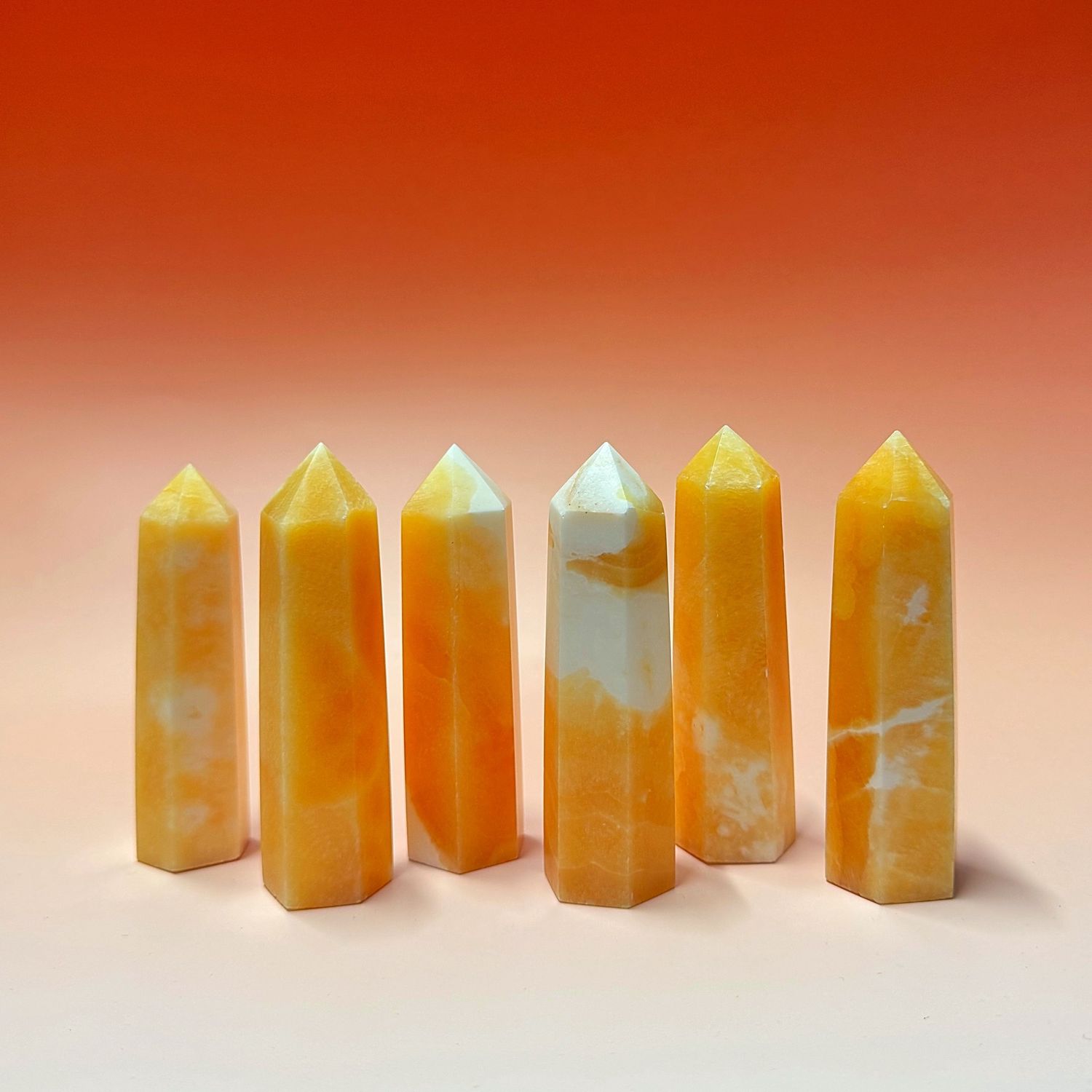 Orange Calcite Towers