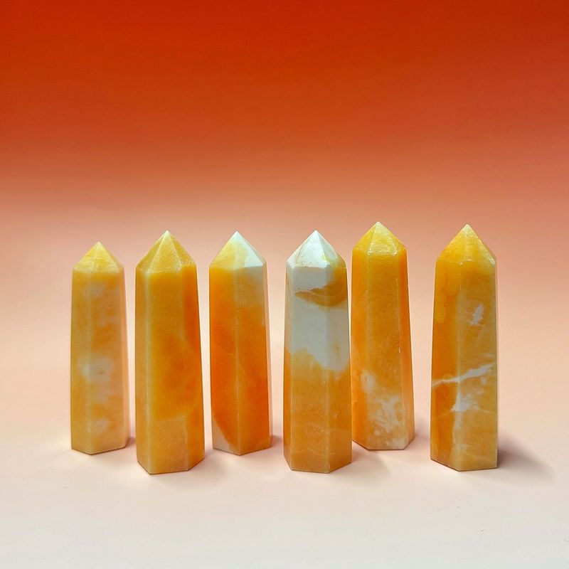 Orange Calcite Towers