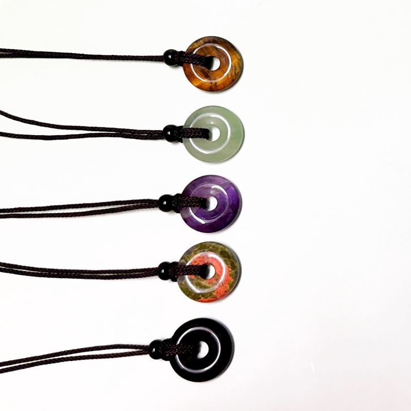 Donut Crystal Pendants