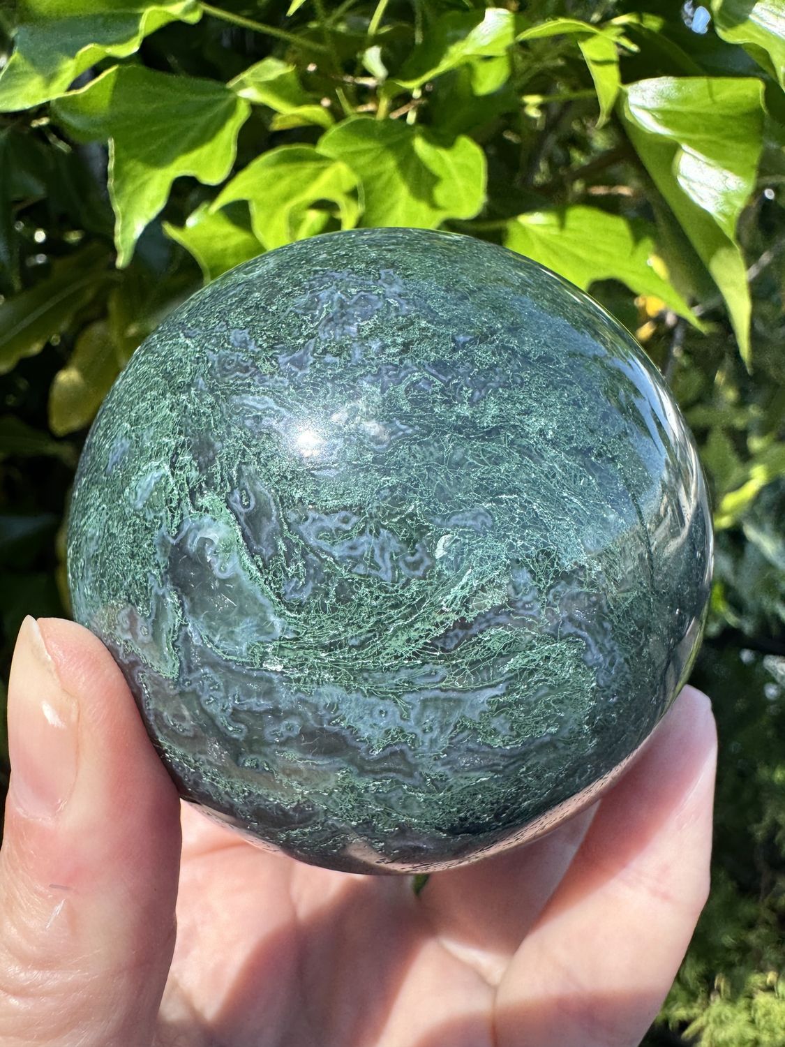 Moss Agate Sphere
