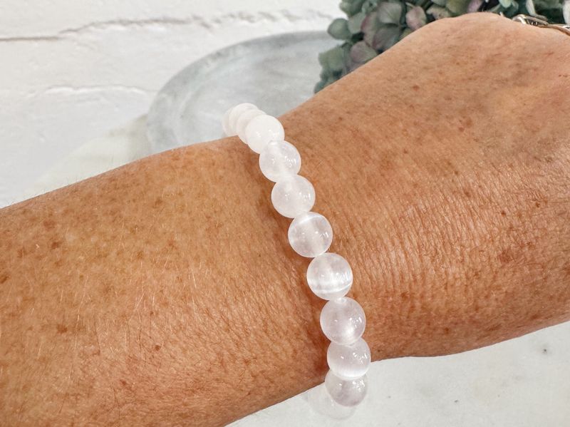 Selenite Bracelet 8mm