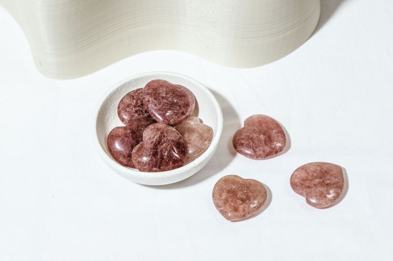 Strawberry Quartz Heart