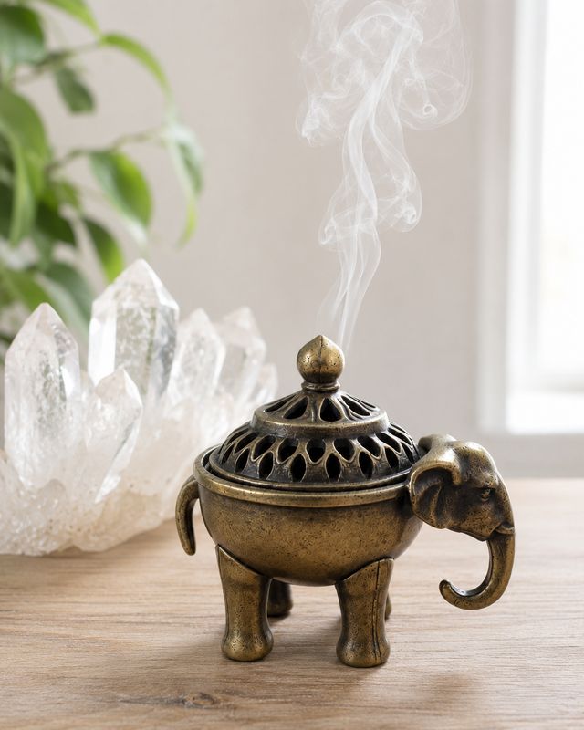 Elephant Incense Pot
