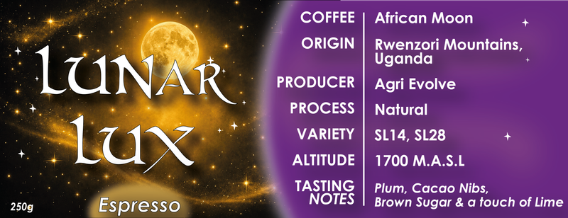 Lunar Lux - Espresso - Natural - Single Origin - 250 gr
