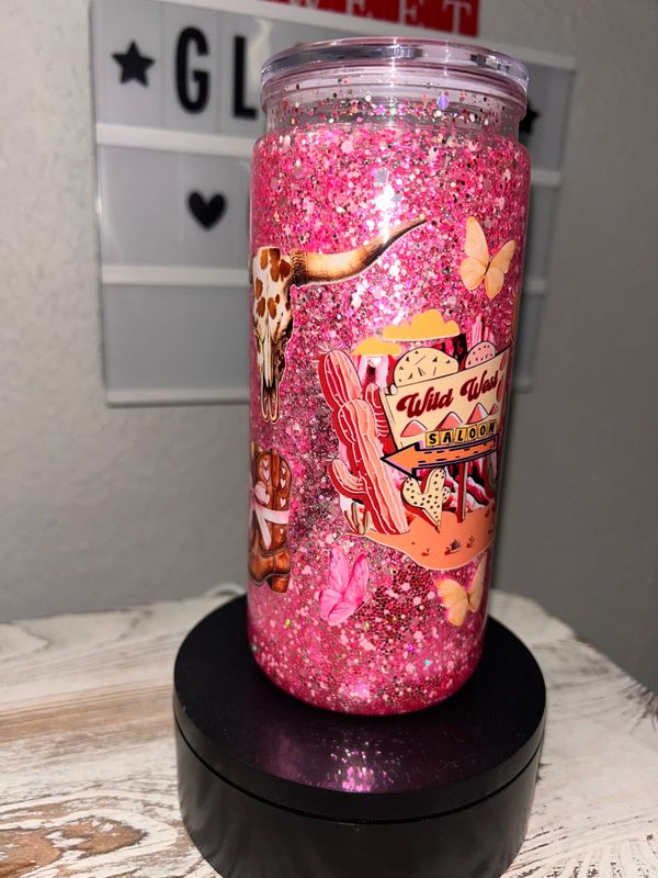 Wild West Glitter Tumbler 💖