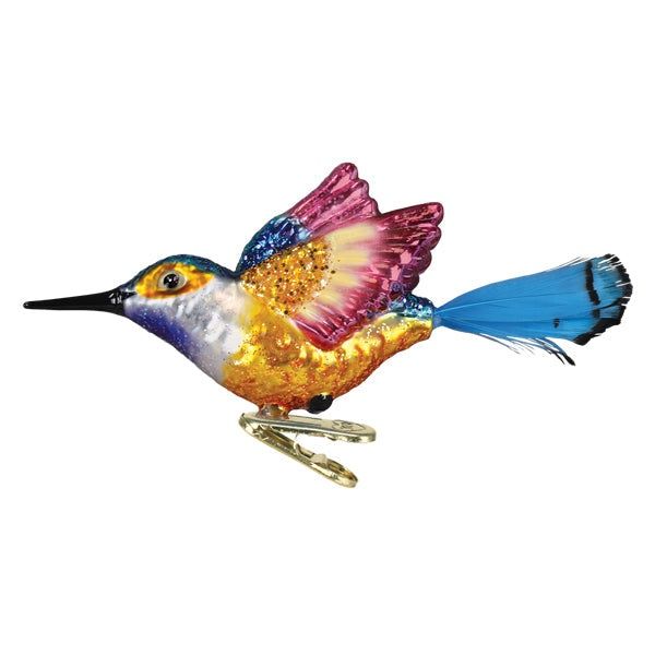 Vibrant Hummingbird Ornament