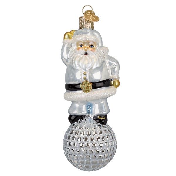 Disco Fever Santa Ornament