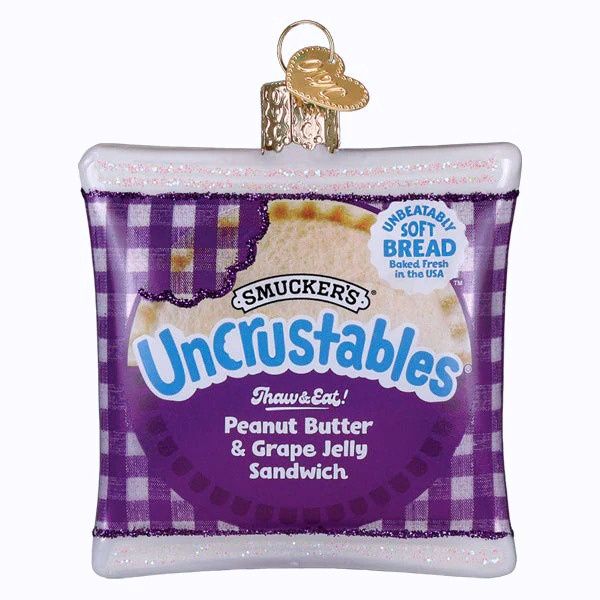 Pb &amp; Grape Uncrustables Sandwich Ornament