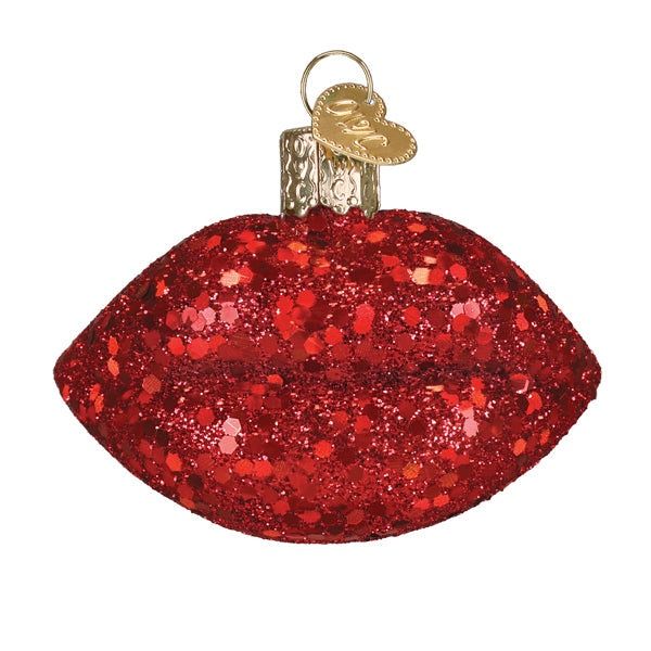 Jeweled Lips Ornament
