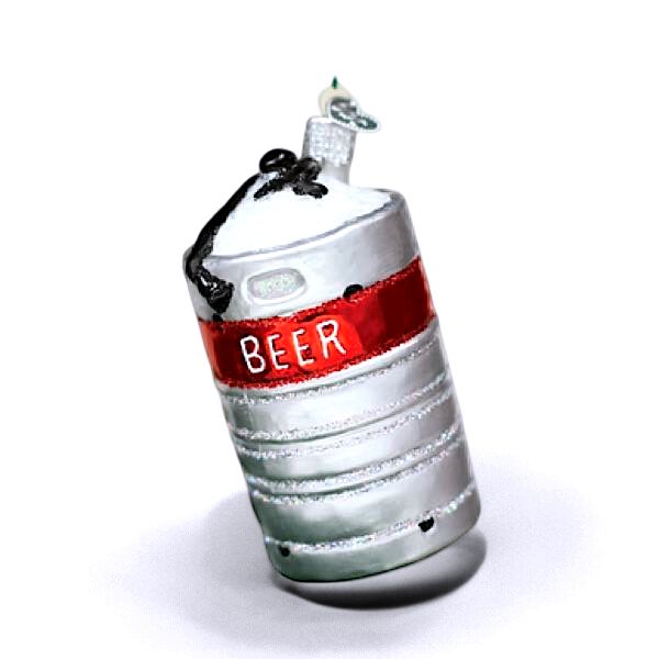 Aluminum Beer Keg Ornament