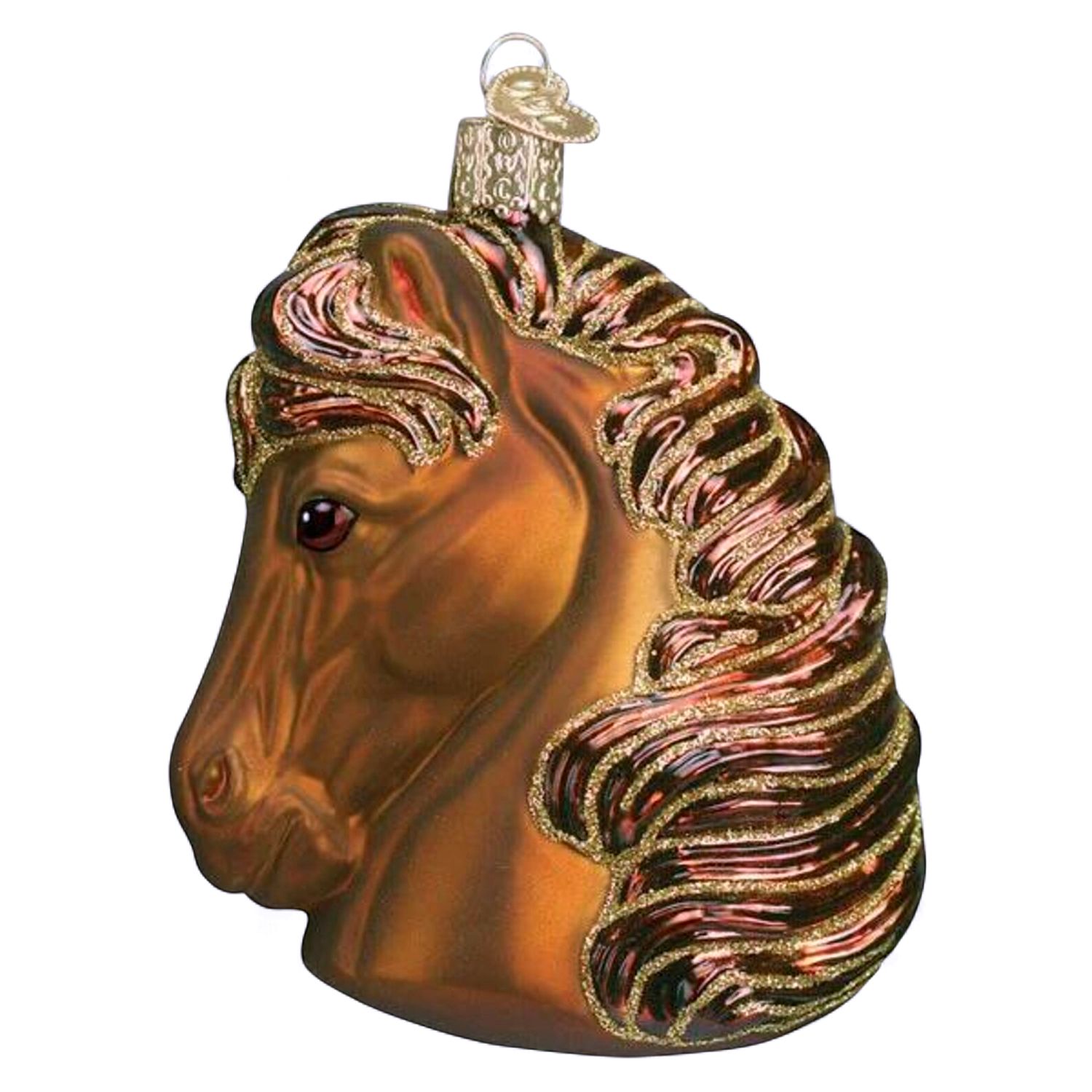 Brown Horse Head Ornament