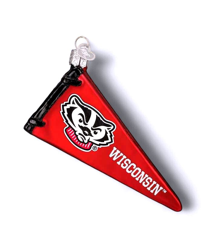 Wisconsin Pennant Ornament