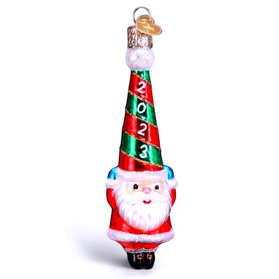 Dated 2023 Happy Santa Ornament