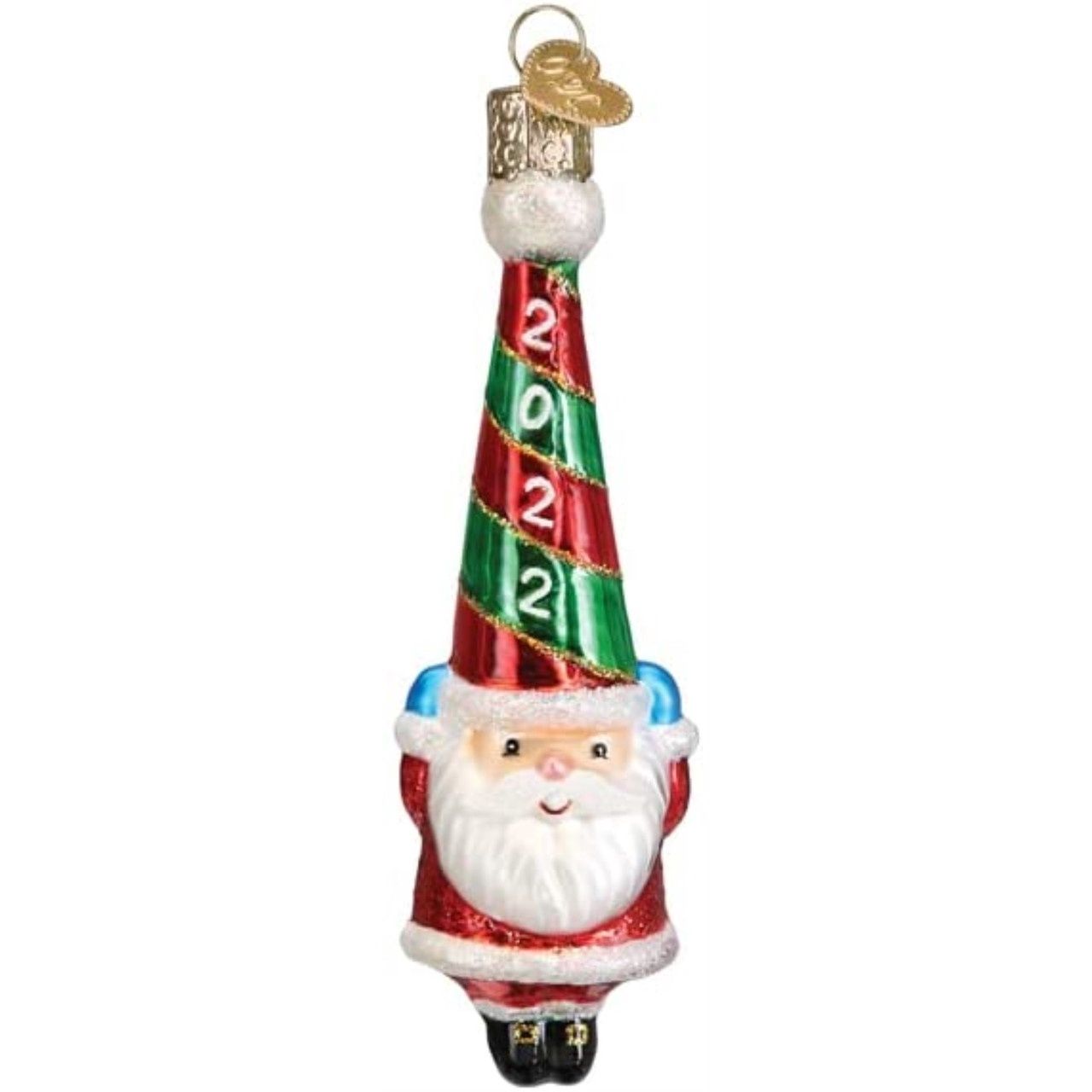 Dated 2022 Happy Santa Ornament