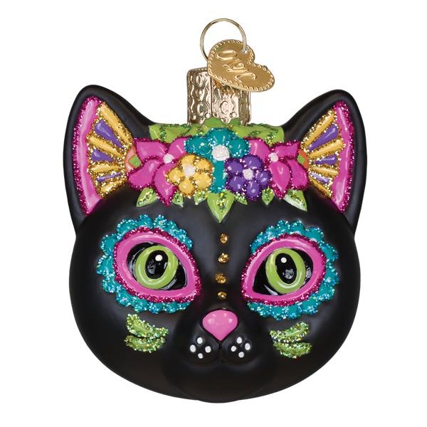 Dia De Los Muertos Cat Ornament