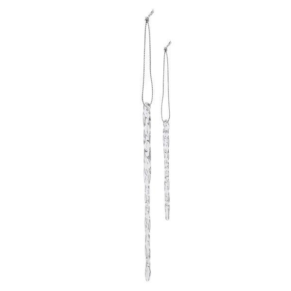 Icicles Clear Glass - Set of 24