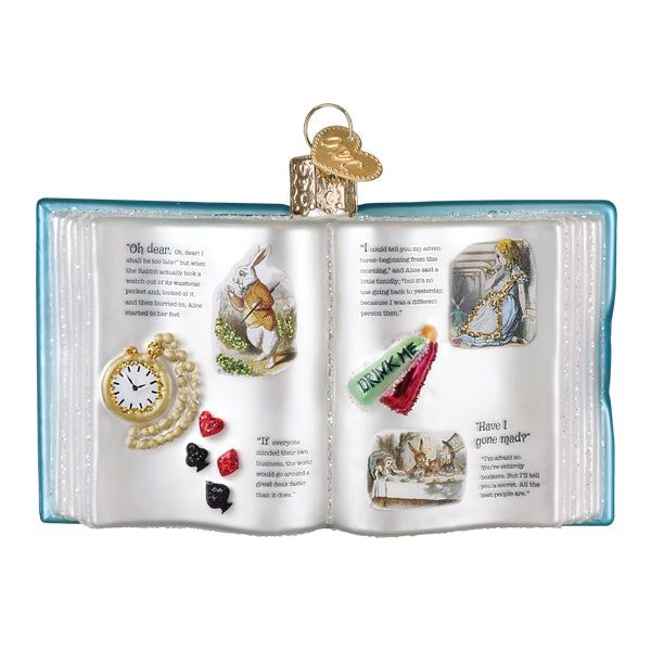Alice's Adventures In Wonderland Book Ornament