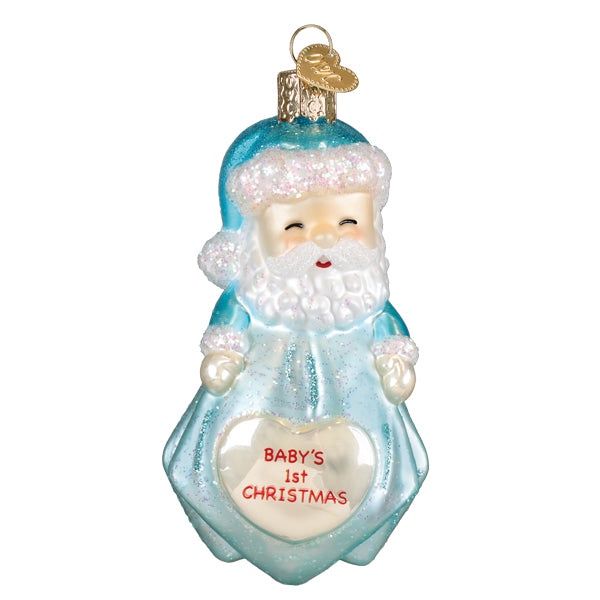 Baby Boys 1St Santa Lovey Ornament