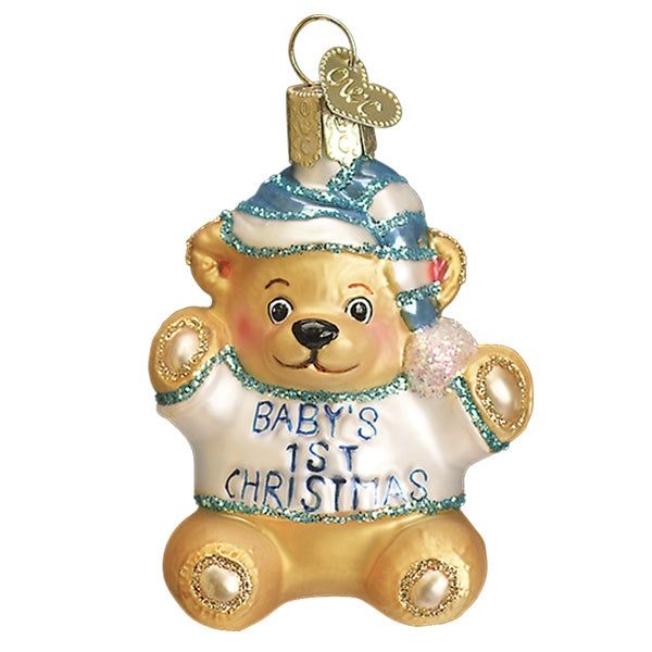 Baby Boy's First Teddy Ornament