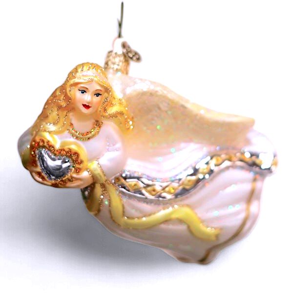 Angel With Heart Ornament